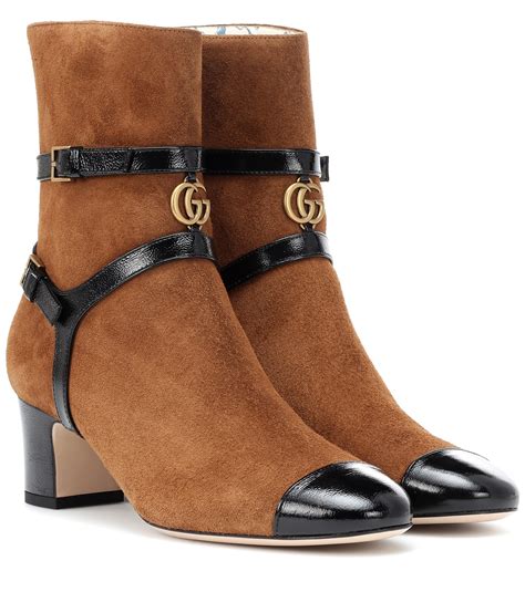 brown suede gucci boots|gucci waterproof boots.